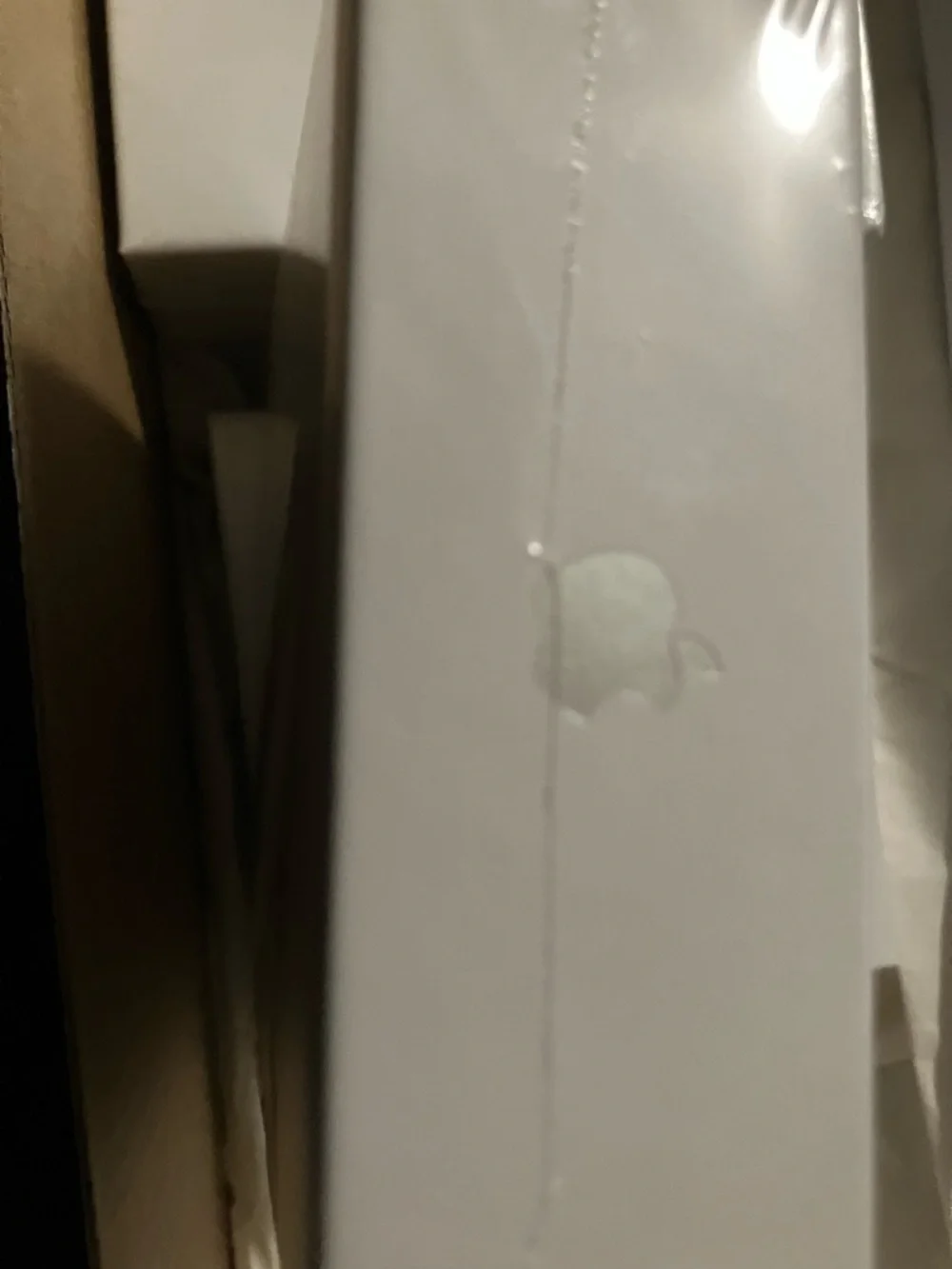 Apple White Box with Subtle Embossed Apple Logo